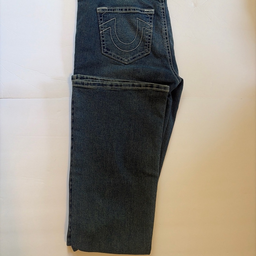 True Religion Becca Bootcut Jeans Womens 28 Medium Wash Mid Rise Y2K Flare Denim - Picture 15 of 16